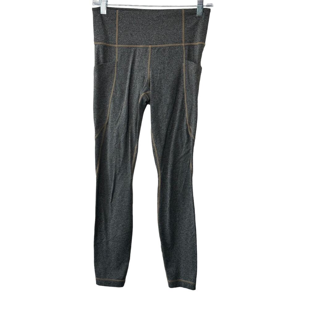 Athleta Chaturanga 7/8 Legging Charcoal Gray Size Small 305922 Hip Pockets